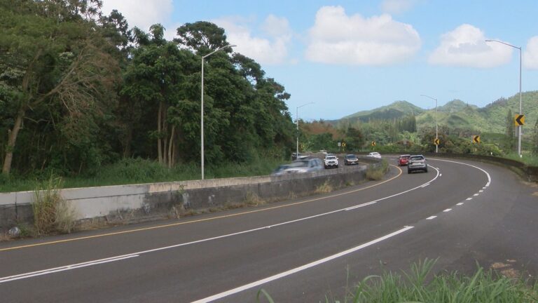 Flames erupt from stalled car on Pali Highway