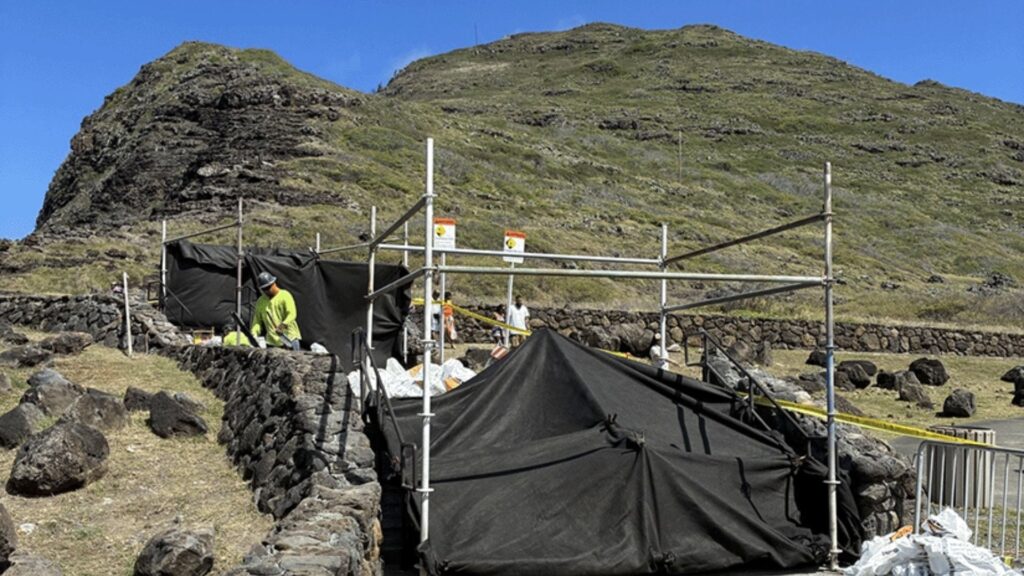 Repairs begin on portion of Makapuu Lookout