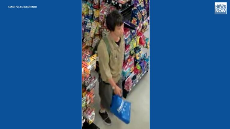 Suspect wanted in theft, assault at Aiea store
